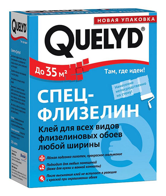 Клей обойный QUELYD СПЕЦ-ФЛИЗЕЛИН, 0,45 кг
