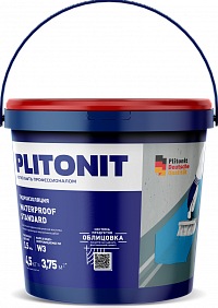 Мастика эластичная гидроизоляционная Plitonit  WaterProof Standart, для внутренних работ, 4,5 кг 