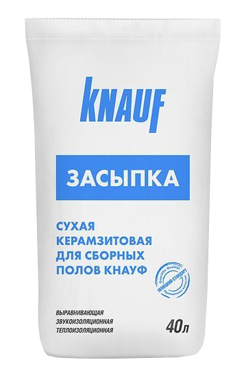 Засыпка керамзитовая Knauf, сухая, фракция 0-5 мм, 40 л