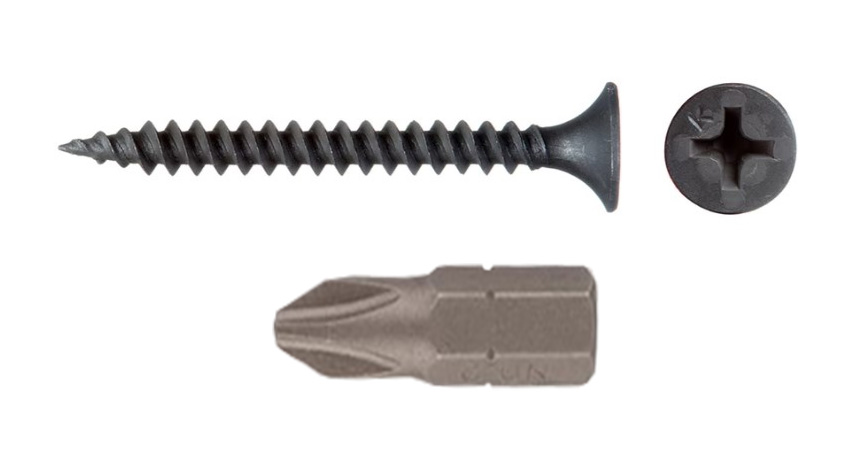 Шуруп КНАУФ самонарезающий прокалывающий LN, 3,5*11 мм (1000 шт.) + бита