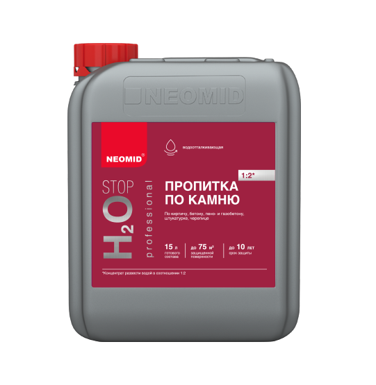 Раствор водоотталкивающий Neomid H2O STOP, 5 л (концентрат 1:2)