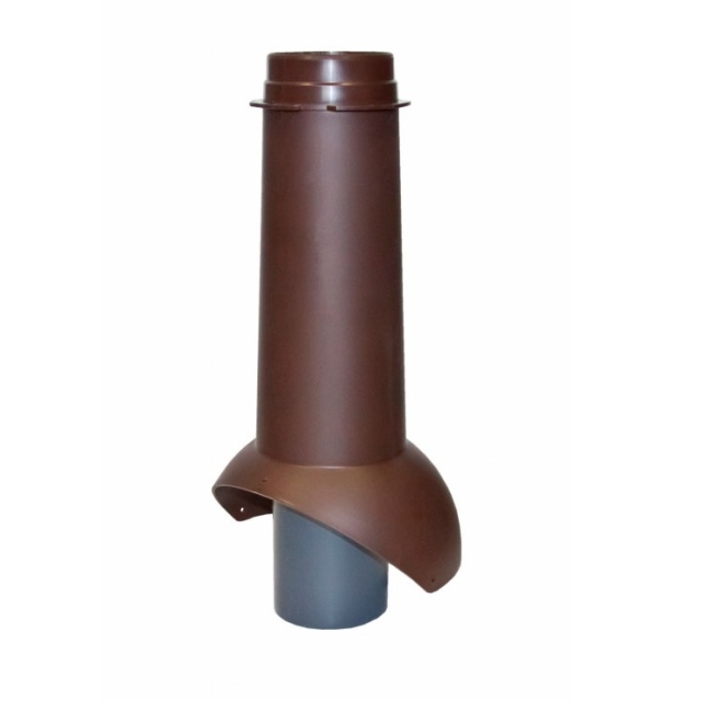 Выход канализации Krovent, цвет коричневый, диаметр 110 мм
