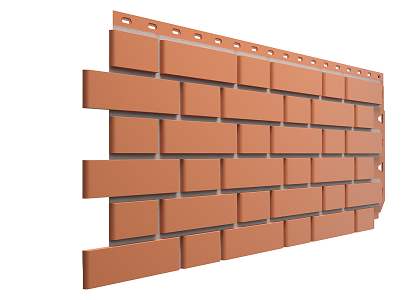 Панель DOCKE STANDARD ФЛЕМИШ, цвет красный, 1,183*0,443 м