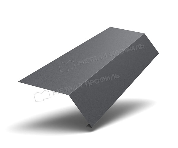 Планка карнизная, покрытие VikingMP, цвет графитовый серый (7024), 100*69*2000 мм