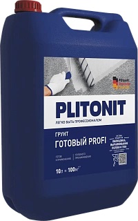 Грунт Plitonit Готовый PROFI,  глубокого проникновения, 10 л