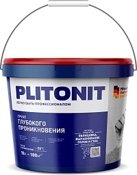 Грунт PLITONIT глубокого проникновения,10 л.
