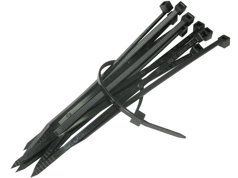 Ремешок-хомут USP, 120*2,5 мм, цвет чёрный (100 шт.)