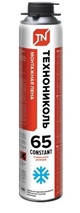 Пена монтажная ТехноНИКОЛЬ 65 CONSTANT, профессиональная, зимняя, 990 г