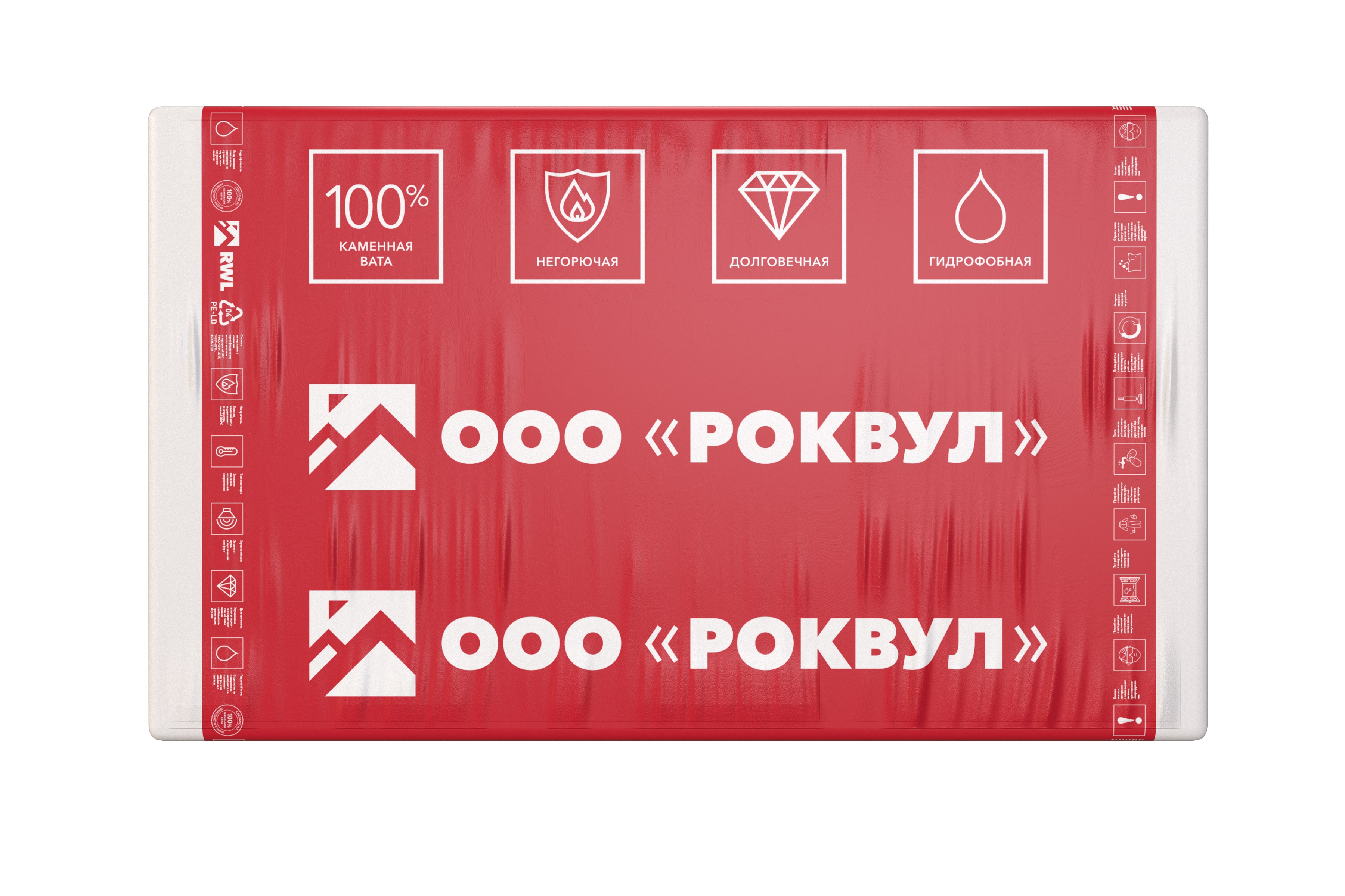 Утеплитель РОКВУЛ КАРКАС Баттс, 0,36 куб.м, 6 шт., 600*1000*100 мм