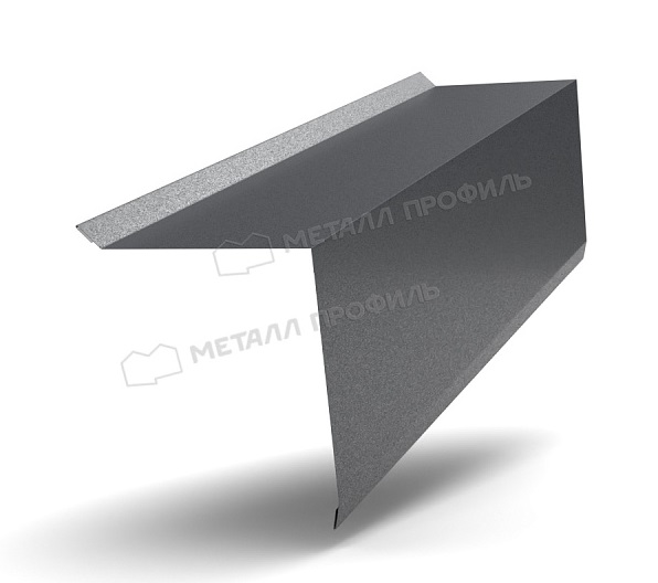 Планка торцевая, покрытие VikingMP, цвет графитовый серый (7024), 95*120*2000 мм