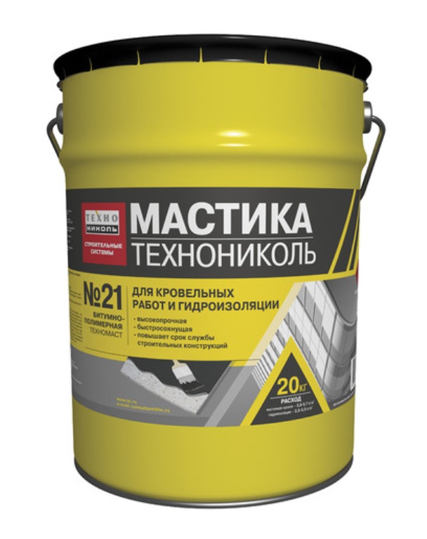 Мастика кровельная ТехноНИКОЛЬ №21 (Техномаст), 20 кг