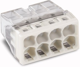 Клемма 8-и проводная WAGO, 8*(0,5-2,5мм), для распределительных коробок, с контактной пастой Alu-Plus