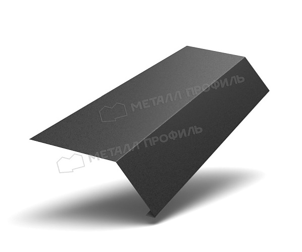 Планка карнизная, покрытие VikingMP, цвет чёрный (9005), 100*69*2000 мм