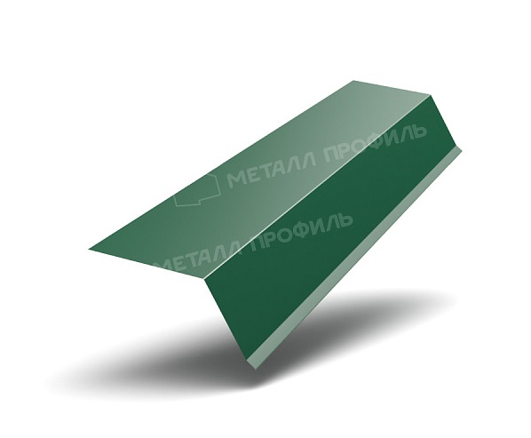 Планка капельник, покрытие полиэстер, цвет зелёный мох (6005), 79*55*2000 мм