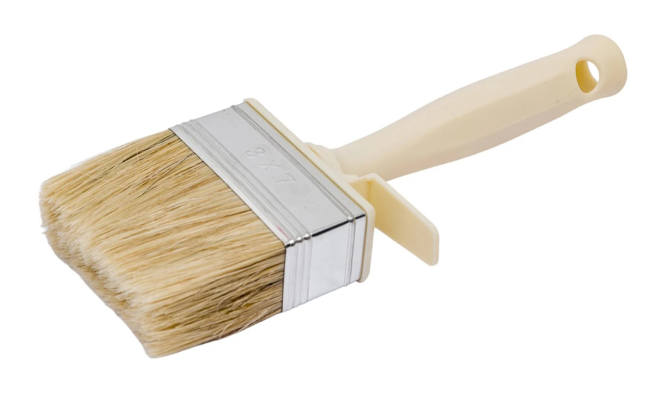 Ракля 30*70 мм, натуральная светлая щетина, пластиковый корпус