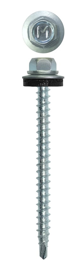 Саморез кровельный Daxmer, со сверлом №1, оцинкованный, 4,8*50 мм (250 шт.)