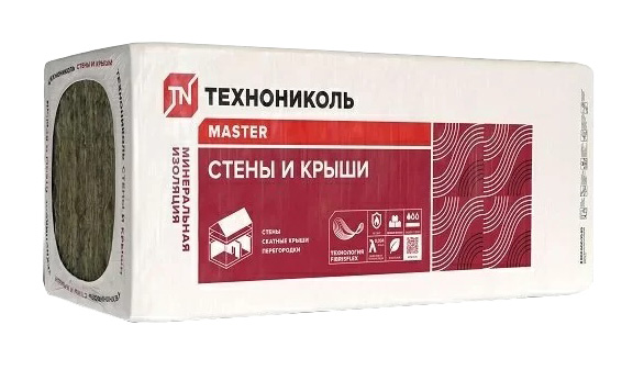 Плита минераловатная ТЕХНОНИКОЛЬ Стены и крыши ПРОФ 34 PN, 12 плиты, 0,864 куб.м, 1200*600*100 мм