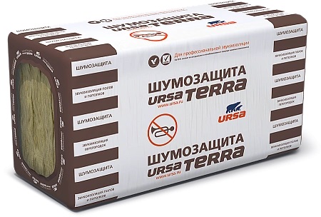 Утеплитель URSA TERRA ШУМОЗАЩИТА 36 PN, 10 плит, 0,366 куб.м, 1200*610*50 мм