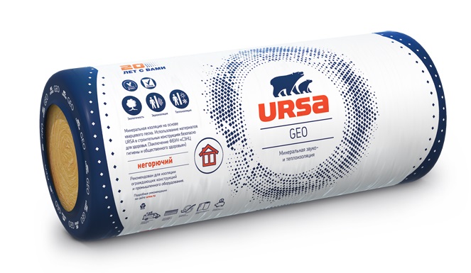 Утеплитель URSA GEO М-11, 2 плиты, 1,2 куб.м, 10000*1200*50 мм