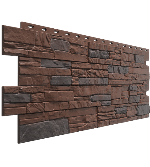 Панель Docke PREMIUM STEIN, темный орех, 1,196*0,426 м