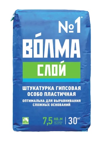 Штукатурка гипсовая ВОЛМА-СЛОЙ, 30 кг