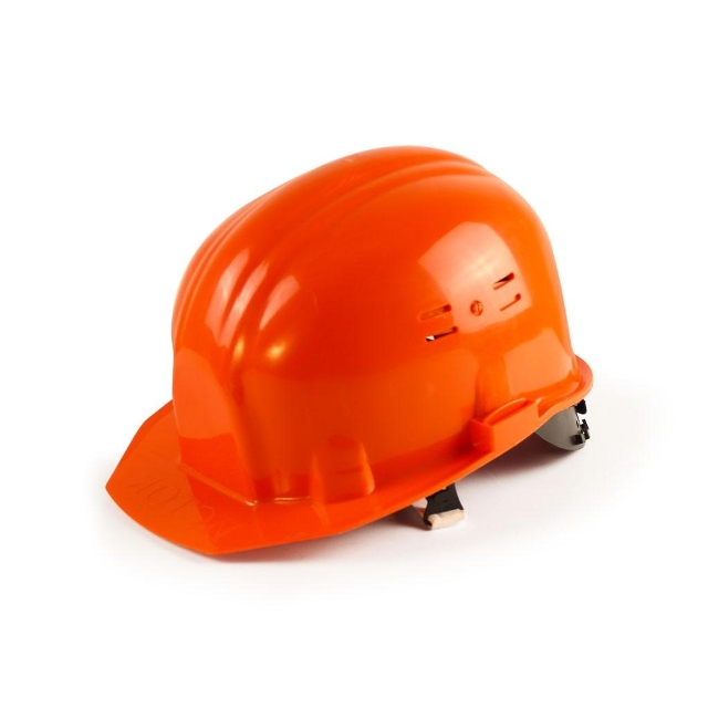 Каска строительная Лидер, оранжевая